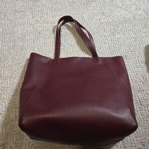Burgundy Tote Bag